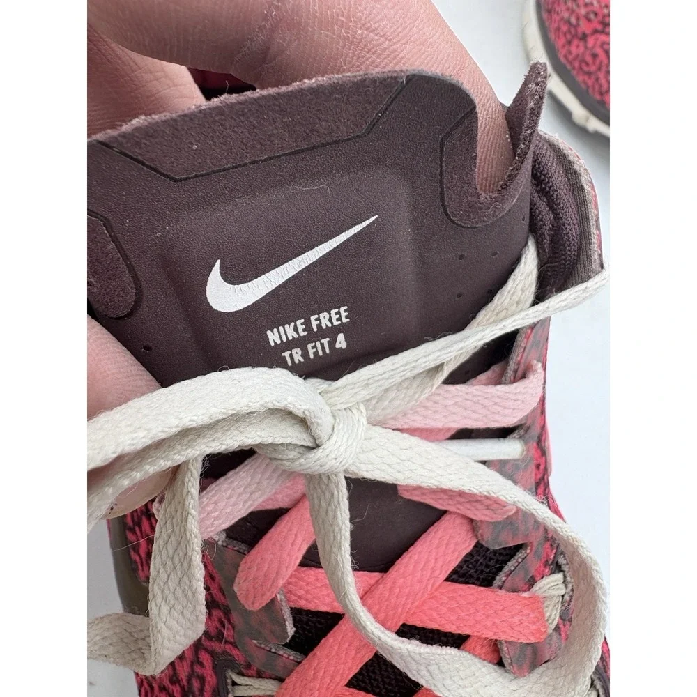 Nike Shoes Womens Size 7.5 Free 5.0 Tr Fit 4 Hyper Punch Deep Burgundy Run Walk - Picture 2 of 9